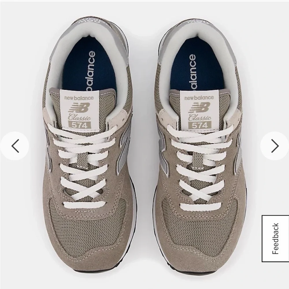 New Balance Gray and White Women’s Sneakers